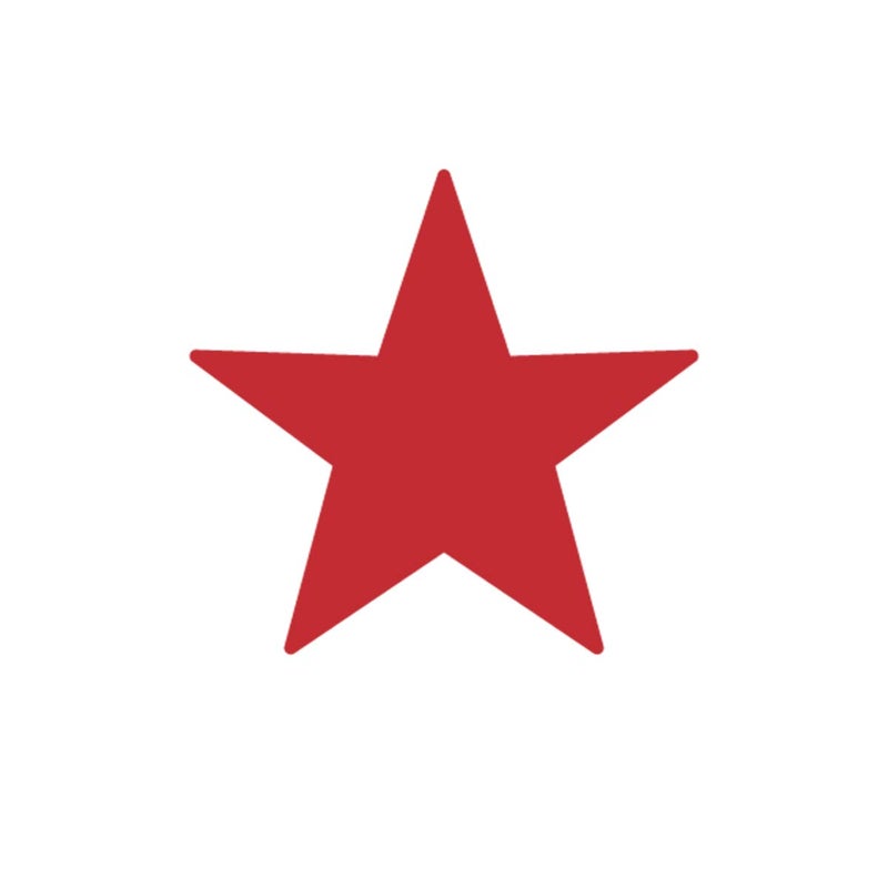 AccuStamp ACCU-STAMP2 Round Pre-ink Stamp  Star Symbol  5/8"" diameter Impression  Red Ink (030726) - Image 3